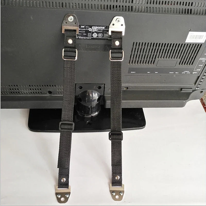 High-Quality Baby Safety Lock - 2pcs/Lot Anti-Tip Straps for Flat TV and Furniture Wall, Child Lock Protection