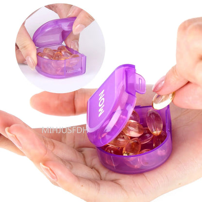 7-Day Weekly Pillbox Organizer – Tablet Holder & Medicine Storage Case for Capsules and Pills
