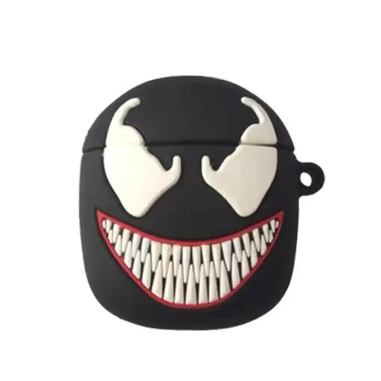 3D Cartoon Silicone Case for AirPods 1/2/3 & Pro/Pro 2 — Protective Wireless Earphone Cover with Hook