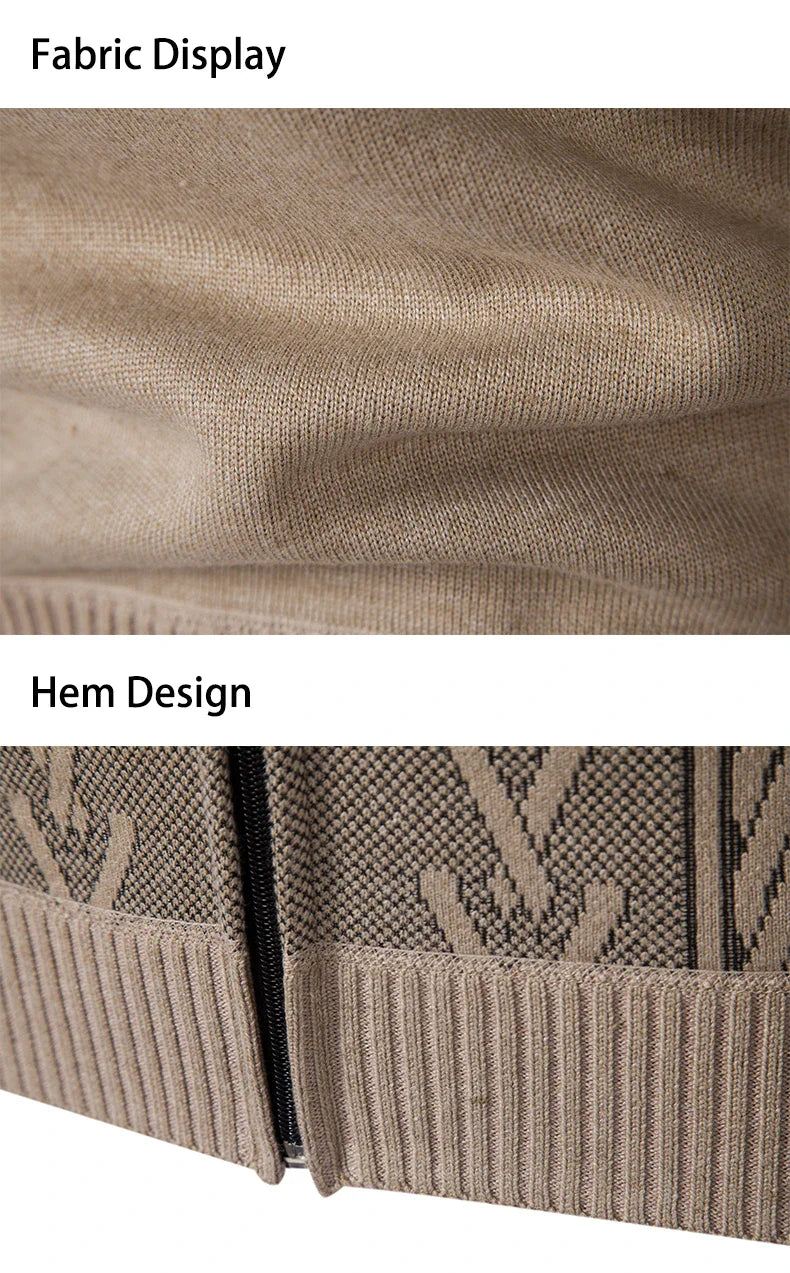 2023 Autumn & Winter Cashmere Padded Sweater Coat - Warm Casual Men’s Knitted Jacket