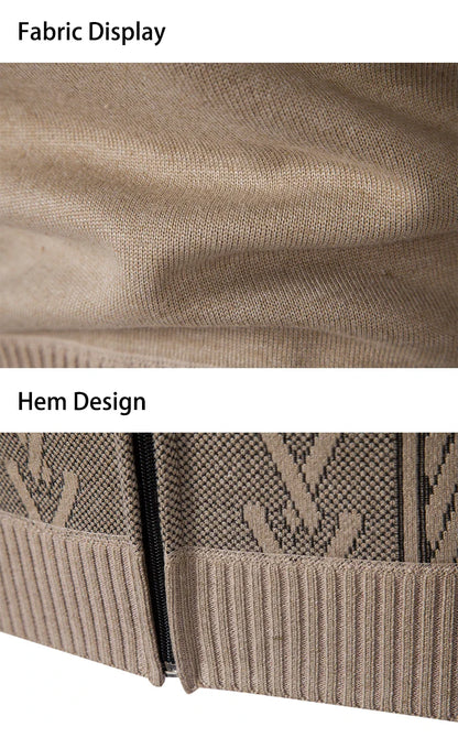 2023 Autumn & Winter Cashmere Padded Sweater Coat - Warm Casual Men’s Knitted Jacket