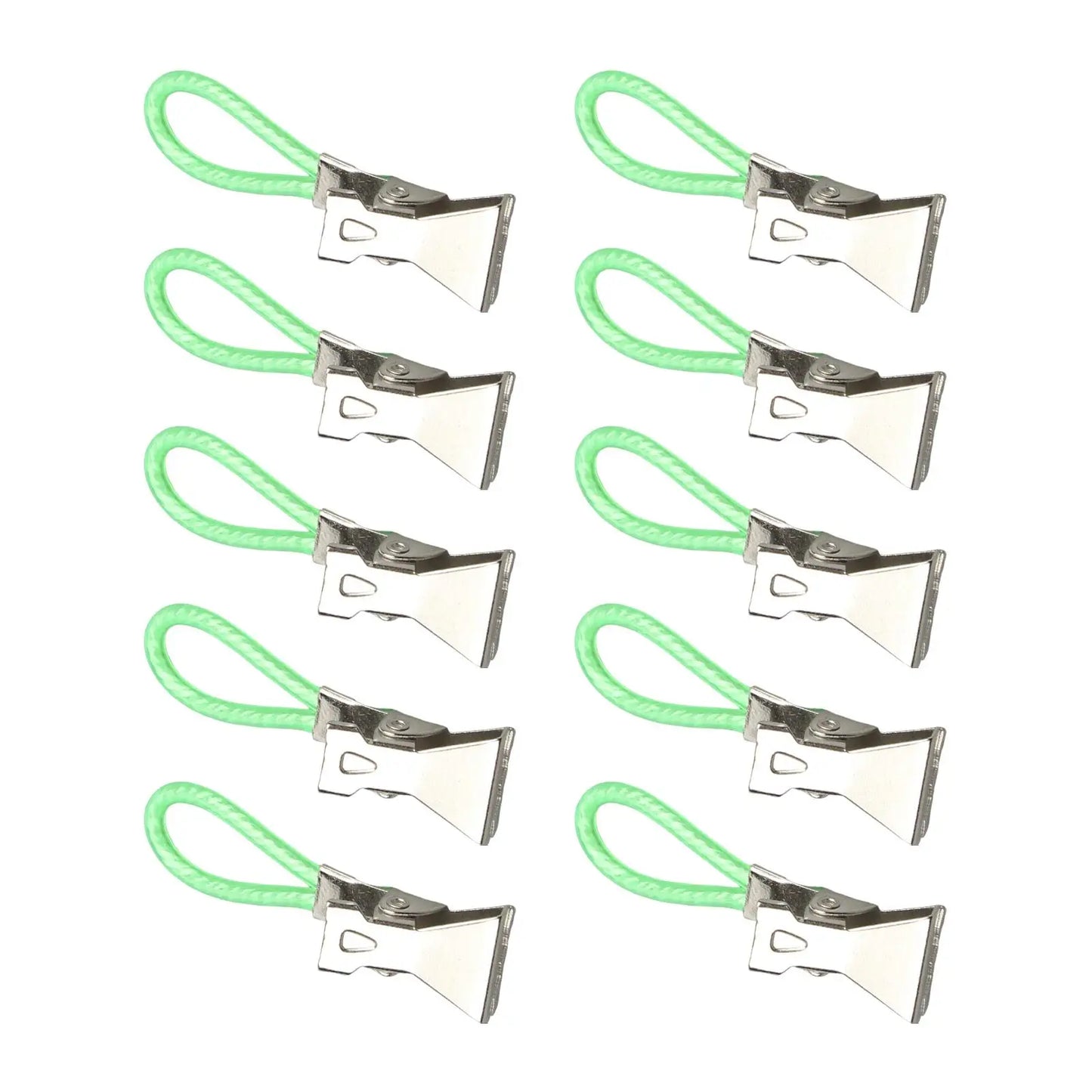 10pcs Metal Towel Clips - Hanging Loop Clip Hangers for Kitchen & Bathroom Organization