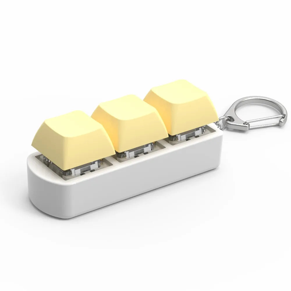 DIY Keyboard Key Toy - Stress Relief Fidget Button Keychain & Fidget Keycap Toy