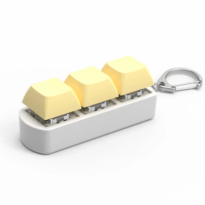 DIY Keyboard Key Toy - Stress Relief Fidget Button Keychain & Fidget Keycap Toy