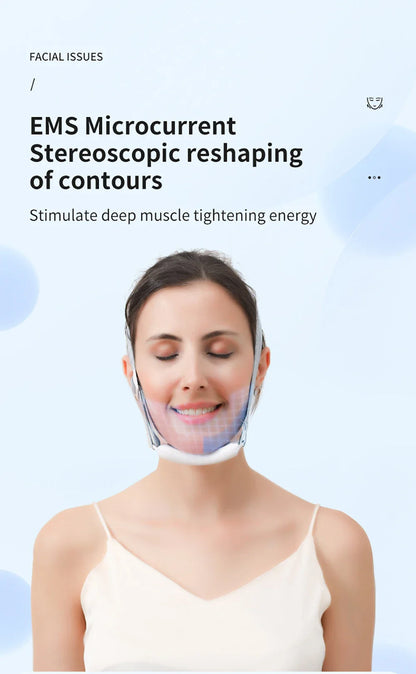 EMS Face Lifting Massager – Anti-Wrinkle, Firming V-Face Lift Microcurrent Device for Double Chin Skin Care