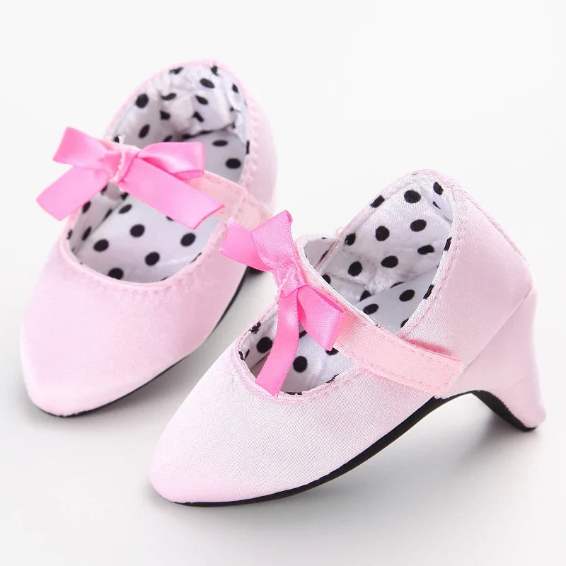 Infant Pre-Walker Princess Shoes - Baby Girls Bow Party Walking Footwear