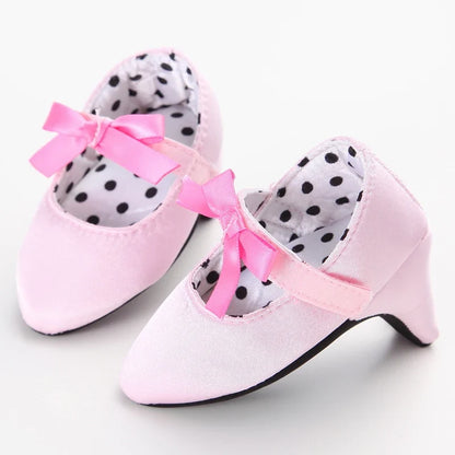 Infant Pre-Walker Princess Shoes - Baby Girls Bow Party Walking Footwear