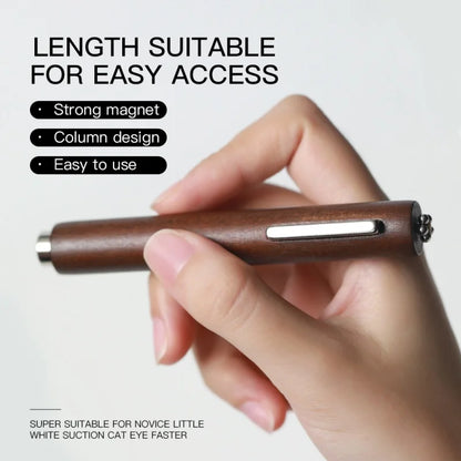 Strong 3-in-1 Magnetic Stick for Cat Eye Gel Polish – Nail Magnet Pen for Glitter Effect Manicure Design