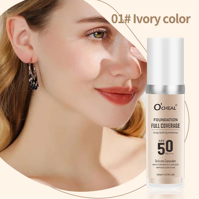 Color Changing Liquid Foundation – Concealer, Face Primer, Long-Lasting Moisturizing BB Cream Base Makeup for Women