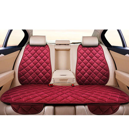Universal Winter Warm Car Seat Cover Protector Set – 3-Piece Rear Seat Cushion Auto Interior Protection for Cars, SUVs & Vans