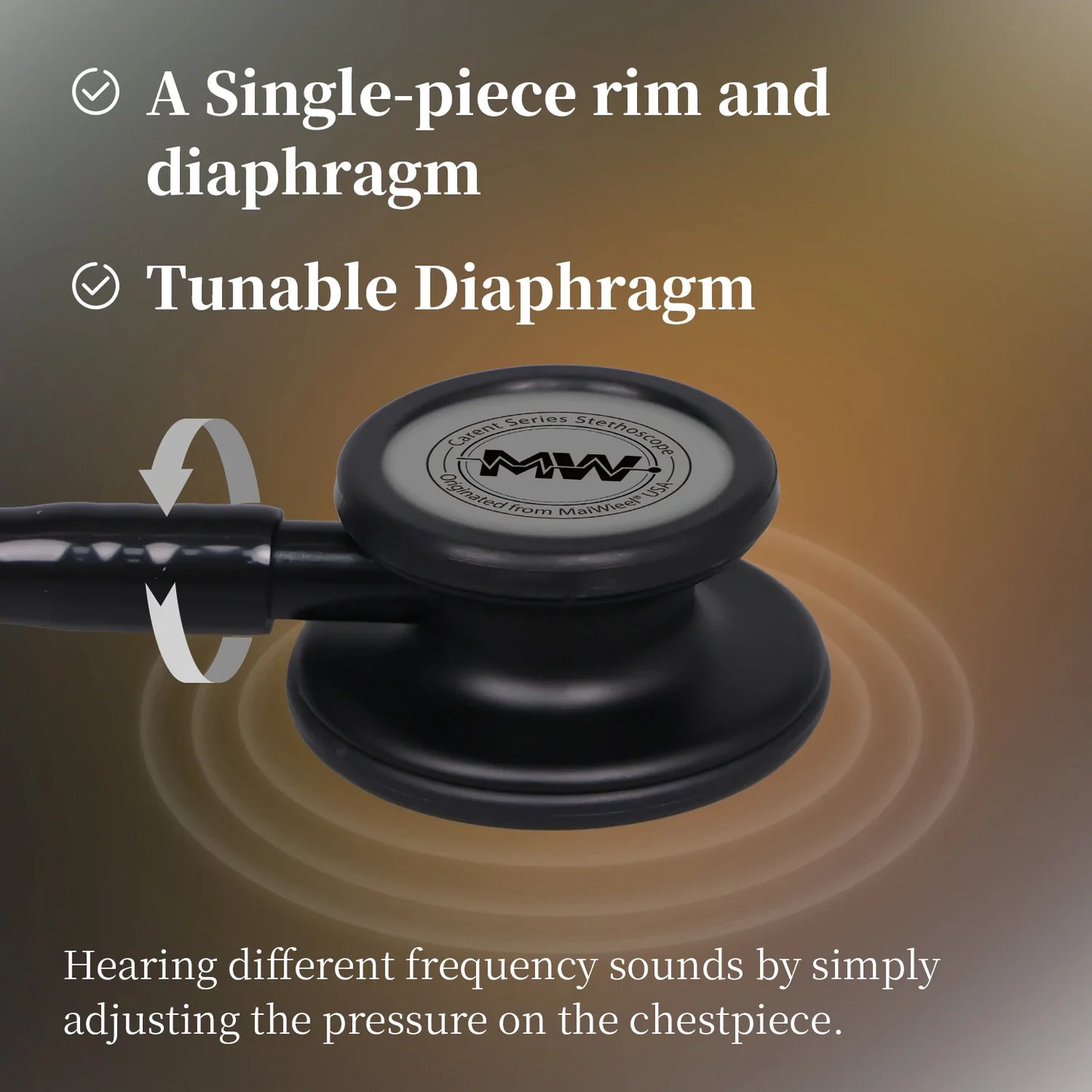 Portable Double-Sided Medical Stethoscope — Professional Cardiology Stethoscope for Doctors, Nurses, and Medical Use