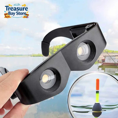 Adjustable Binocular Magnifier Glasses - Hands-Free Fishing Focus Telescope for Theater & TV Viewing