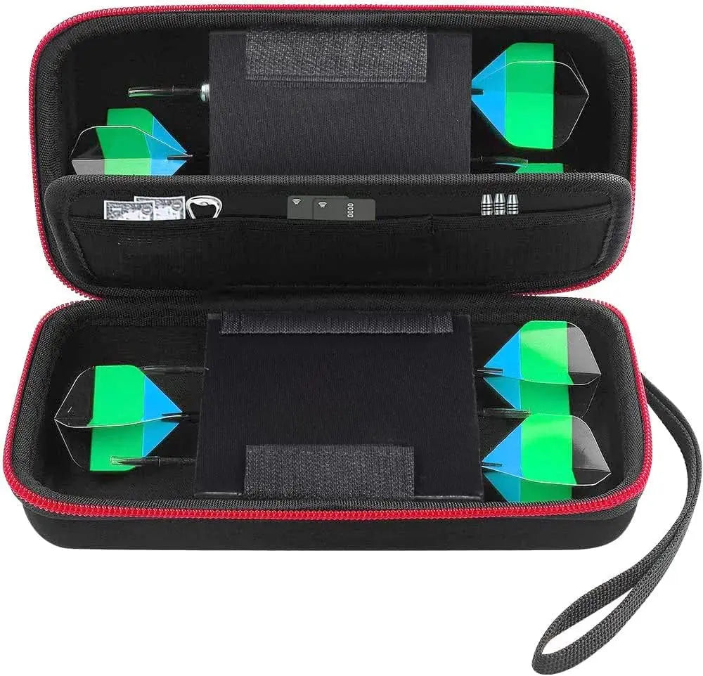 Dart Case Holder Bag – Storage Organizer for 6 Steel & Soft Tip Darts with Shafts and Flights