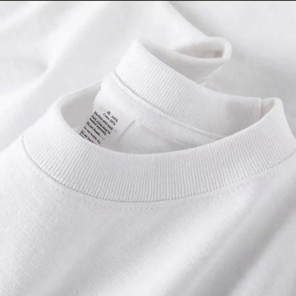 100% Cotton Unisex T-Shirt – Solid Color O-Neck Short Sleeve Tops for Men & Women, Summer Korean Loose Fit M-4XL