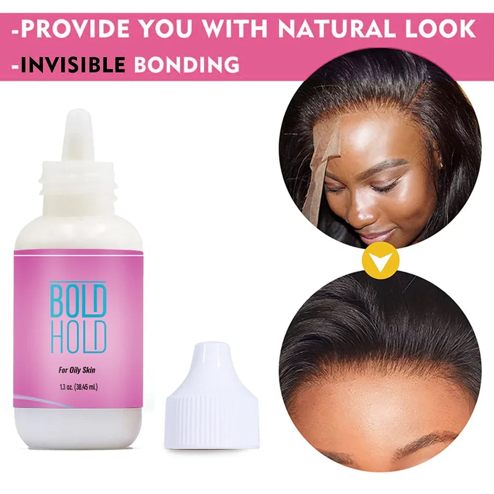 38ml Waterproof Wig Glue — Strong Hold Front Lace Wig Adhesive, Private Label, Accessories for Frontal Closure & Toupee