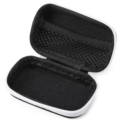 Hard EVA Portable SpO2 Finger Pulse Oximeter Carrying Case – Zipper Storage Bag for Earphones, Data Cable, and Travel