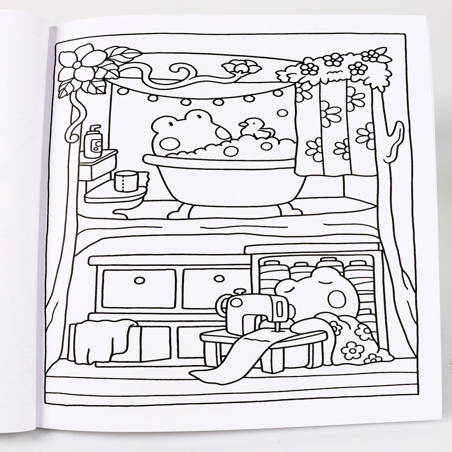 Coloring Books for Adults and Teens, Cute Puppies Cartoon Designs for Relaxation, Cozy Hygge Moment Coloring Fun