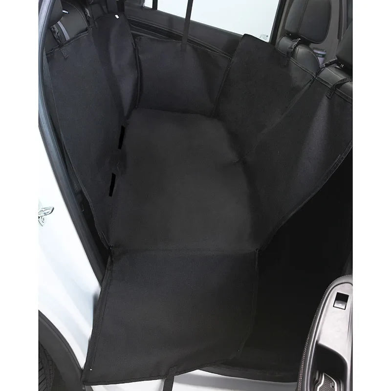 Waterproof Dog Car Seat Cover - Pet Travel Hammock Mat for Small, Medium & Large Dogs with Rear Seat Protection