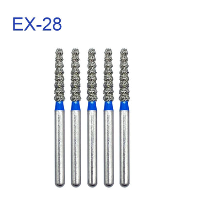 5pcs FG Dia 1.6mm Dental Drills – High-Speed Handpiece Diamond Burs for Teeth Whitening