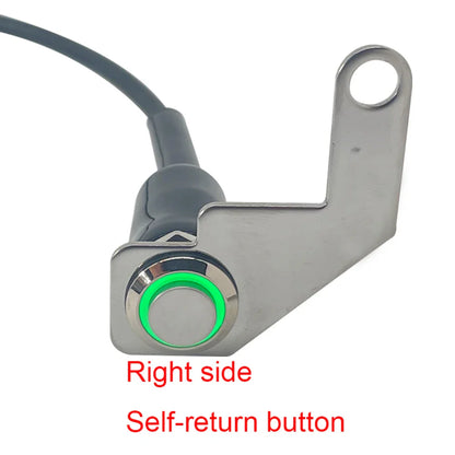 12V LED Waterproof Motorcycle Handlebar Switch – Manual Reset Button