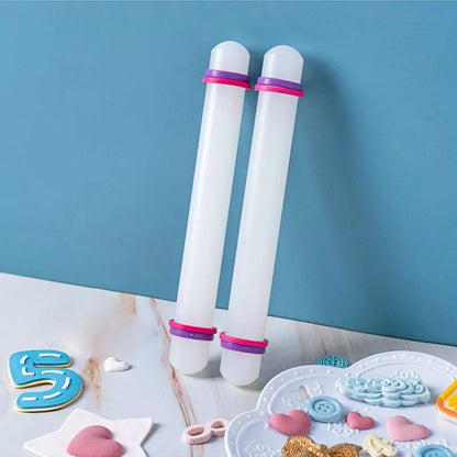 22cm Plastic Rolling Pin - Non-Stick Surface, Ideal for Cake & Sugar Dough, Kitchen Baking Tool