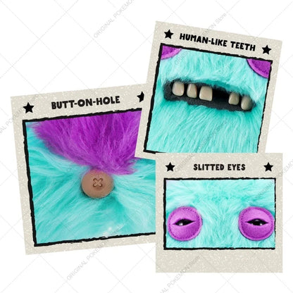 Original Fuggler Ugly Teeth Monsters Plush Toys – Butt Ugly Pets Snowman & Reindeer Dolls for Christmas & Kids Gifts