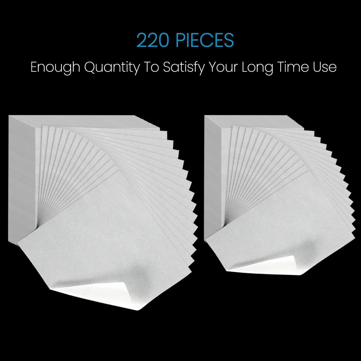 220 Sheets Diamond Painting Paper – Double-Sided Non-Stick Cover Replacement for 5D Diamond Painting Accessories