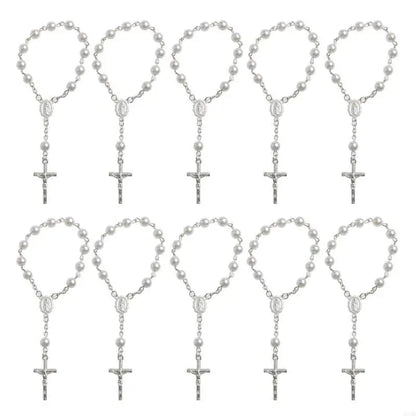 6mm Tiger Eye Rosary Beads Necklace – Catholic Jesus & Virgin Mary Pendant Long Knotted Chain Religious Jewelry for Men & Women