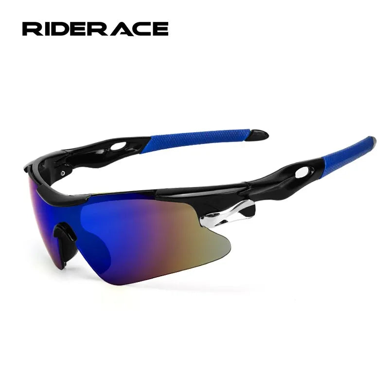 RIDERACE Sports Sunglasses | Road Bicycle Glasses for Mountain Cycling, UV Protection Goggles