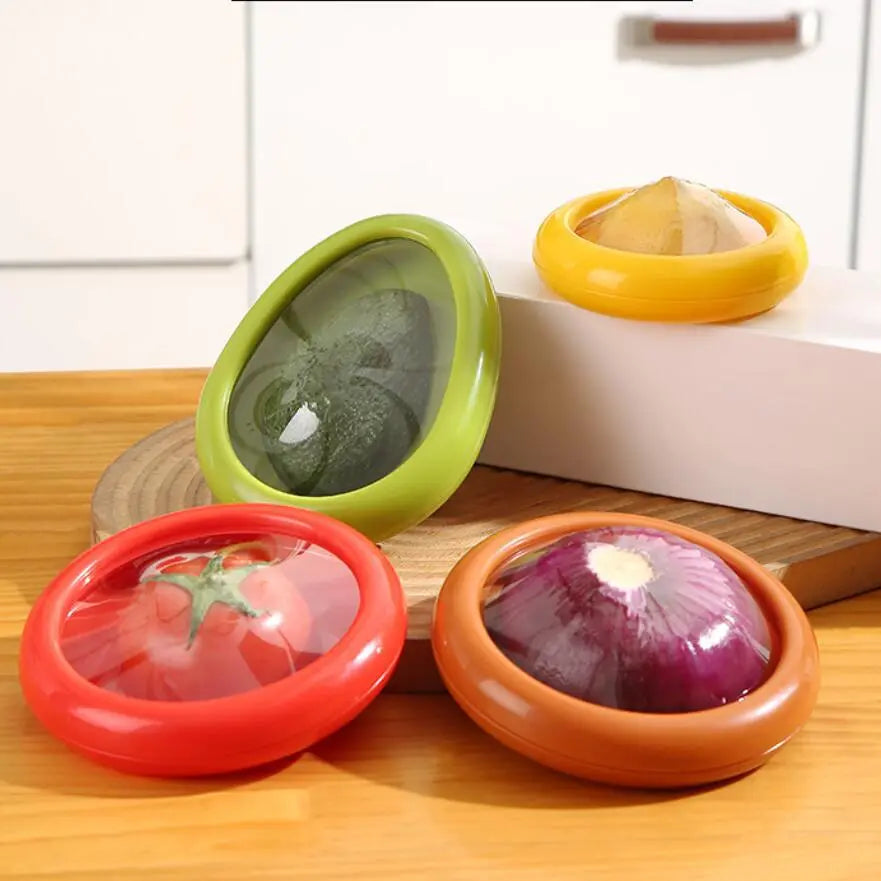 Silicone Sealed Fruit Preservation Box - 1Pc Mini Refrigerator Storage Container for Vegetables, Avocado, Lemon