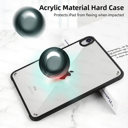 Transparent Silicone Case for iPad Pro 11, 10.2 9/8/7 Gen, 9.7 5/6 Gen, Air 4/5 10.9, Mini 4/5/6