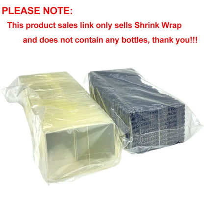 500PCS Shrink Bands 45x30mm – Printed & Clear Perforated Heat Shrink Wrap for Bottle Caps, Fits 3/4" to 1" Diameter