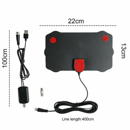5000 Miles HD Digital TV Antenna - 8K/4K/1080P Indoor HDTV Aerial with 25dB Amplifier for DVB-T/DVB-T2 UHF VHF