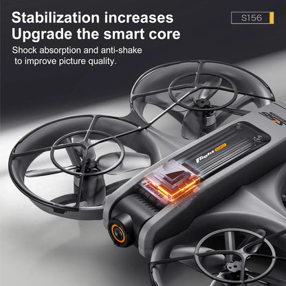 S156 GPS Foldable Drone – 8K Dual Camera, 5G WiFi, 360° Obstacle Avoidance, Brushless Motor FPV Quadcopter Toy