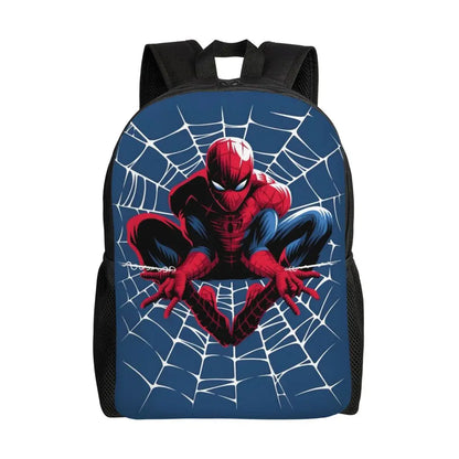 Custom Spider-Man Web Backpack – Water-Resistant School & College Bag for Men and Women