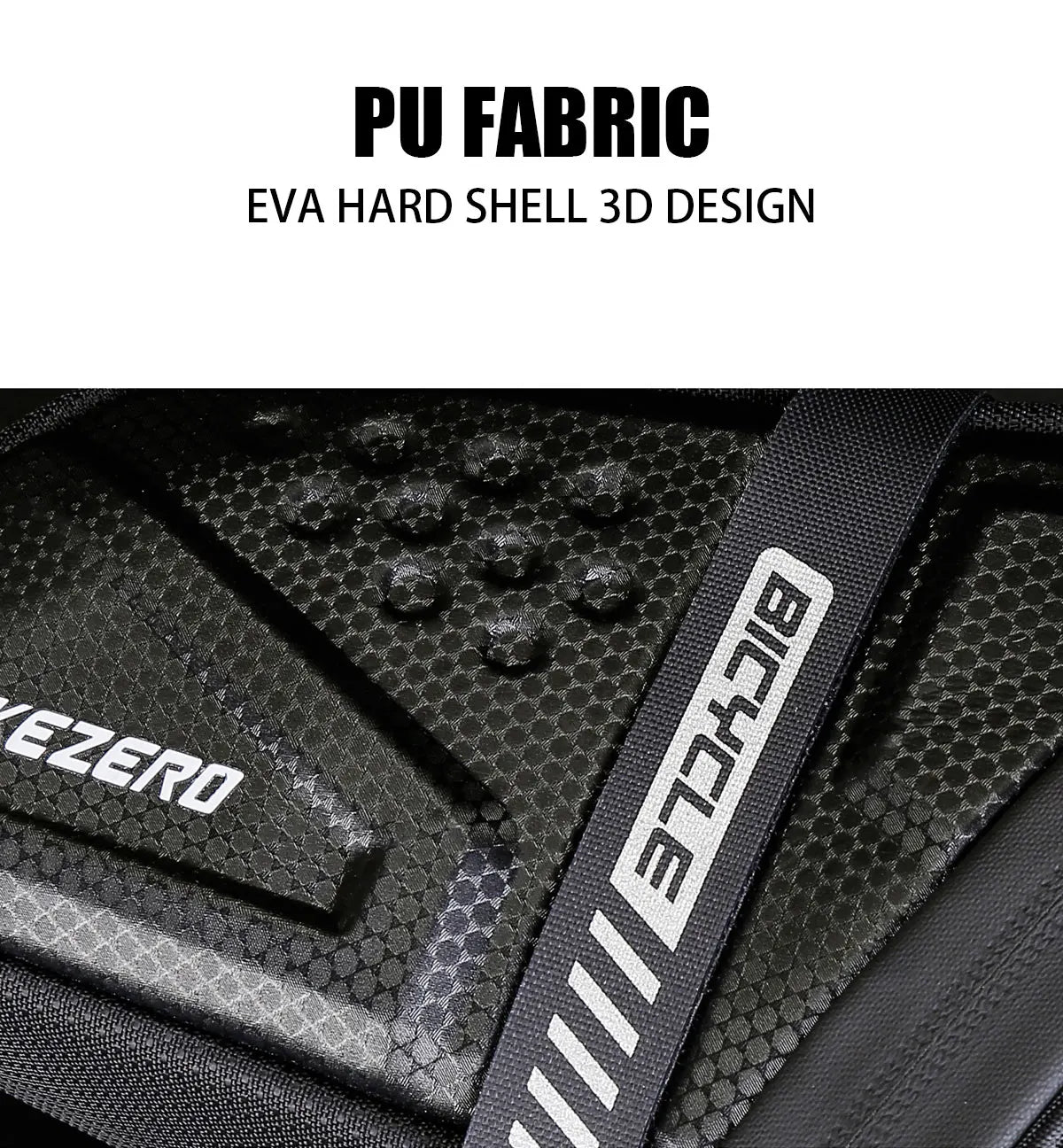 TAKEZERO TZ07 Bicycle Tail Saddle Bag – EVA Hard Shell Rear Bag for Mountain & Road Bikes