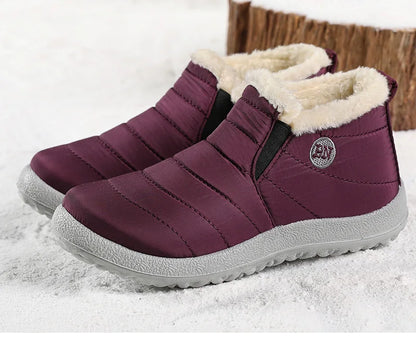 Men’s Winter Ankle Boots — Warm Fur Lined Snow Boots, Casual Shoes for Men and Couples
