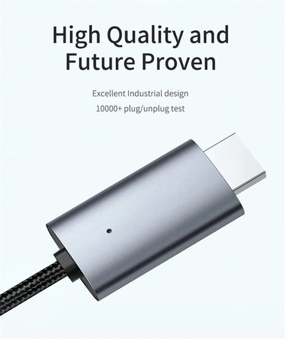 LD39 Wire HD Streaming TV Stick – Micro USB & Type C to HDMI Cable for Screen Mirroring from Android Phone/Tablet to TV