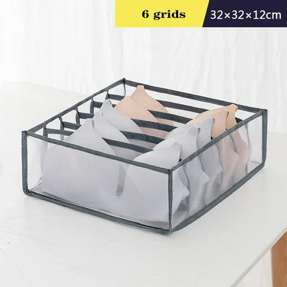 Organizer Storage Boxes for Panties & Socks – Wardrobe Divider for Pants, Underwear, Bras, Jeans & Clothes