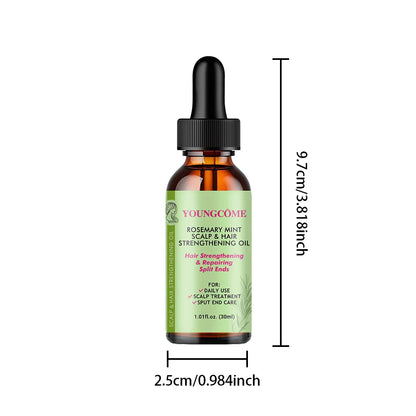 ARosemary Mint Organic Hair Oil – Prevents Dryness, Strengthens & Hydrates Hair