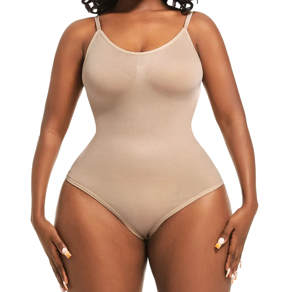 Women's Shapewear Bodysuit - Tummy Control Thong Body Shaper with Butt Lifter Compression Slimming Fit