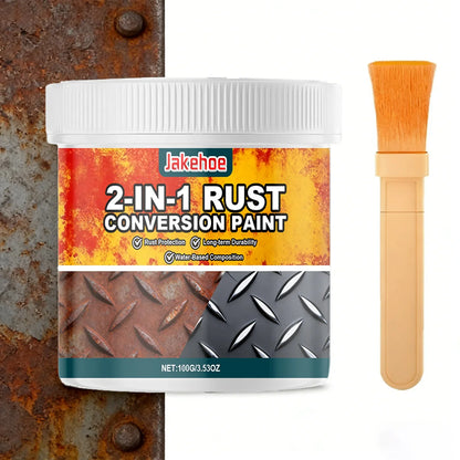 2-in-1 Rust Converter & Metal Primer - Heat and UV Resistant Black Protective Coating