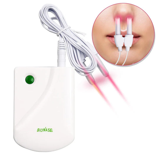 BioNase Laser Therapy for Rhinitis & Sinusitis – Low Frequency Pulse Nose Massage for Hay Fever & Runny Nose Treatment