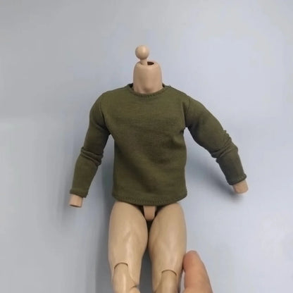 1/6 Scale Black T-Shirt for 12" (30cm) Action Figures — Male & Female DIY Model Accessories