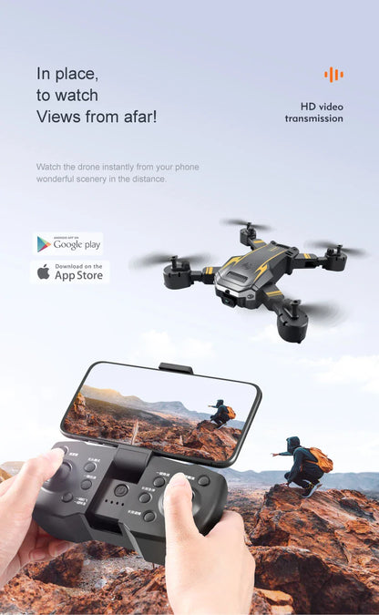 KBDFA G6 5G Drone – 8K HD Camera, GPS, Four-Sided Obstacle Avoidance, Foldable Quadcopter RC Helicopter for FPV & Professional Use