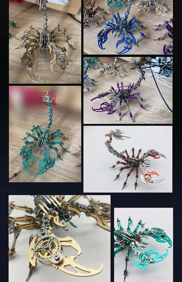 3D Metal Mechanical Insect Puzzle – Anti-Stress Assembly Toy Kit for Kids and Adults