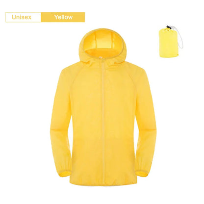 Unisex Waterproof Camping Jacket — Men & Women Windbreaker, Raincoat for Hiking, Climbing, and Sun Protection