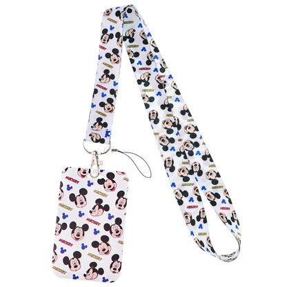 Cartoon Stitch Credential Holder Lanyard – Cute Neck Strap for Keychain, Pass & Credit Card Holder Accessories
