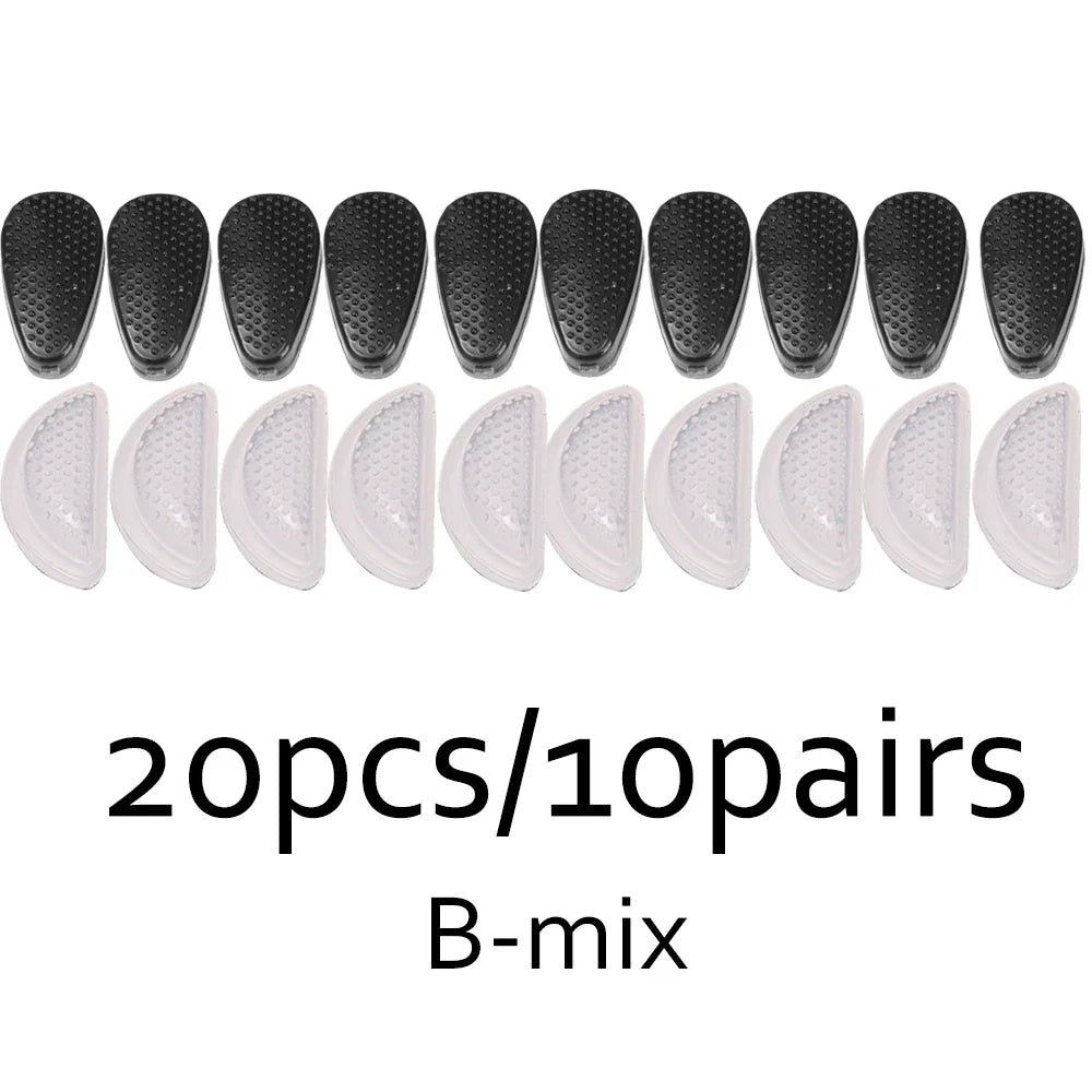 Anti-Slip Silicone Nose Pads for Glasses – Transparent Soft Self-Adhesive Eyewear Cushions