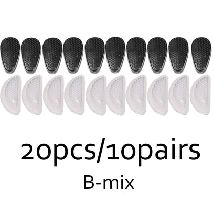 Anti-Slip Silicone Nose Pads for Glasses – Transparent Soft Self-Adhesive Eyewear Cushions
